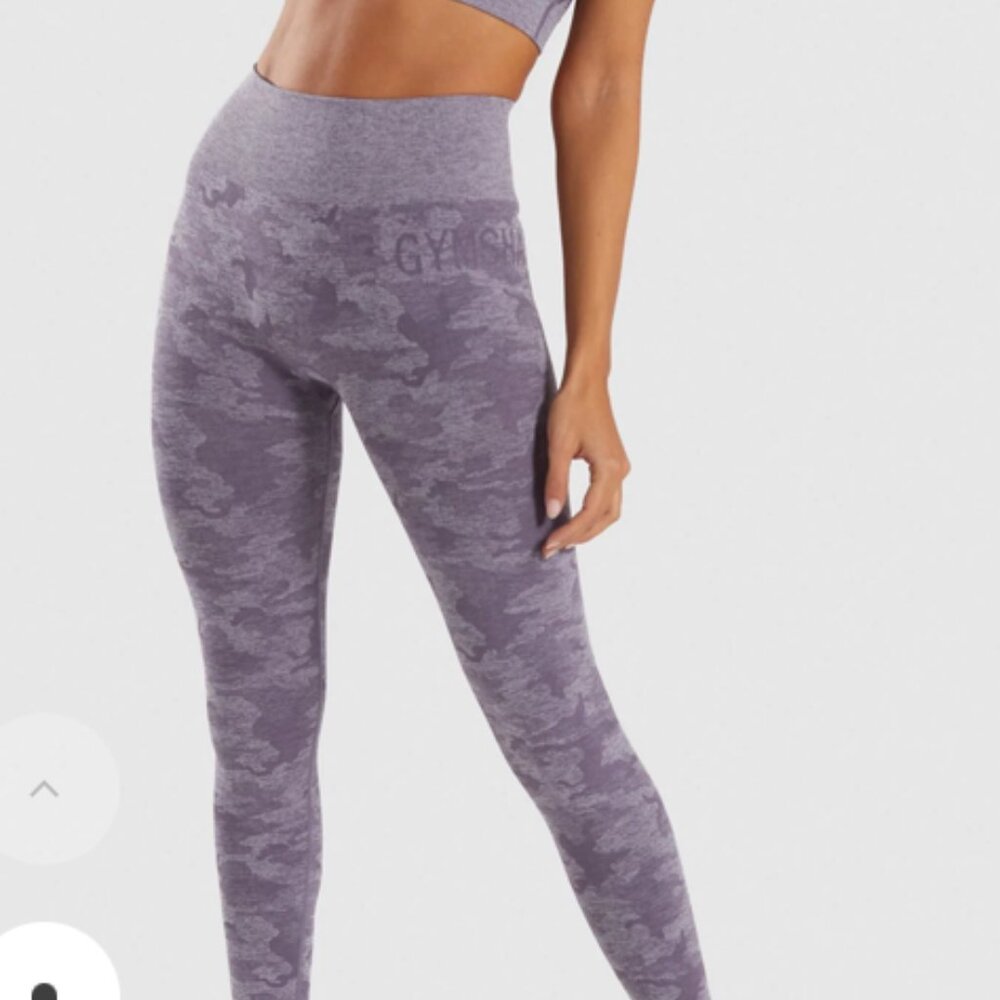 Gymshark Purple Camo Leggings